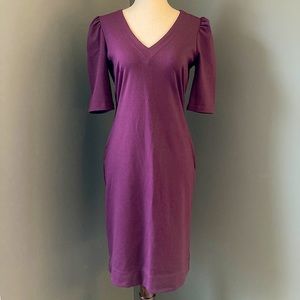 Banana Republic puff sleeve stretch dress